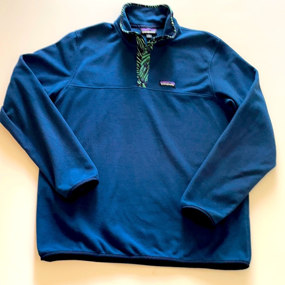 Patagonia Mens SZ M snap pullover lightweight